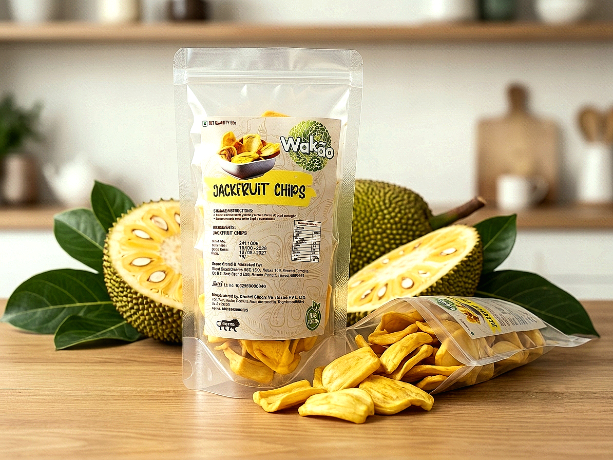 Ripe Jackfruit Chips – Pack of 4 | Premium Crispy Snack | Naturally Sweet | Freshly Packed