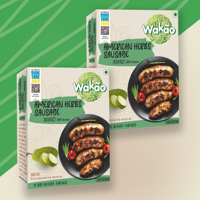 American Herbs Sausage - Pack of 2 | Juicy & Herb-Infused | Easy-to-Cook Snack or Meal