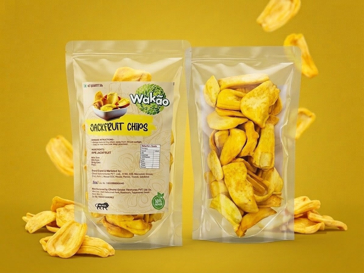 Ripe Jackfruit Chips – Pack of 4 | Premium Crispy Snack | Naturally Sweet | Freshly Packed