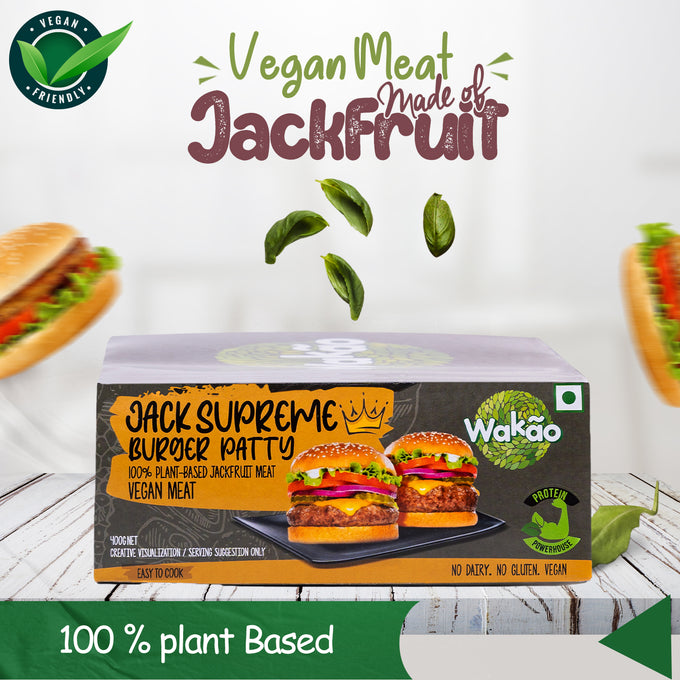 Wakao Supreme Burger Patty | 100% Plant-Based | Gluten Free